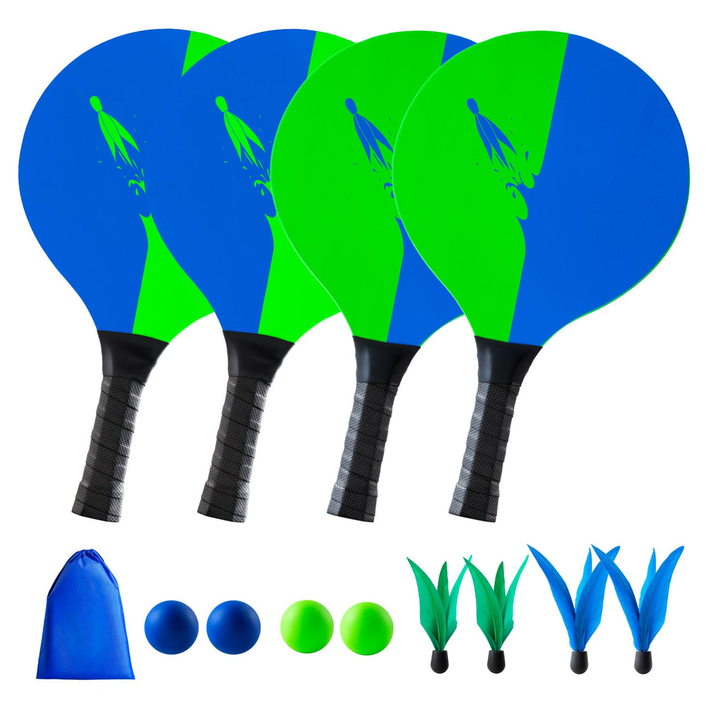 U&C Planet front packaging showing complete paddle set and bag for easy transport
