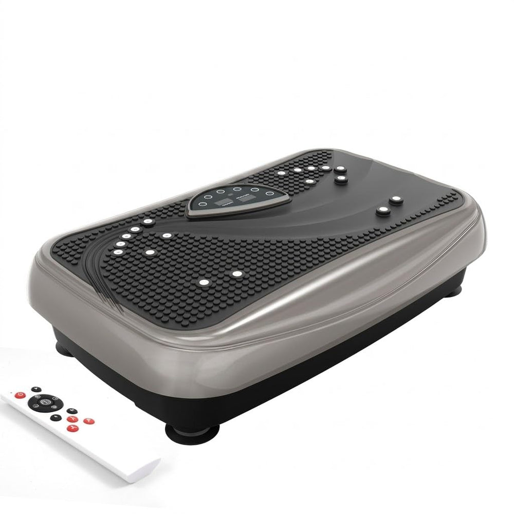 UCIN curved vibration plate front view showing stable platform and capacity benefit