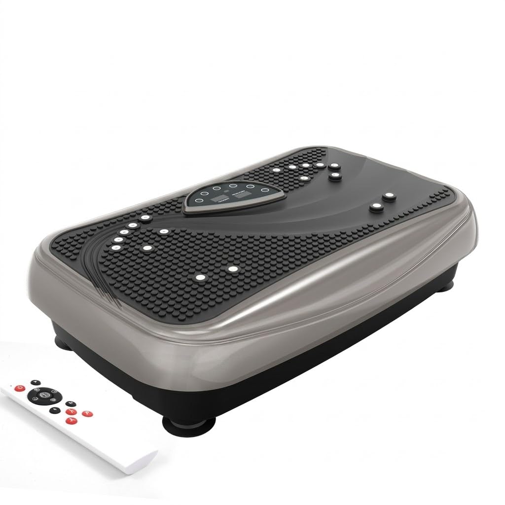 UCIN curved vibration plate front view showing stable platform and capacity benefit
