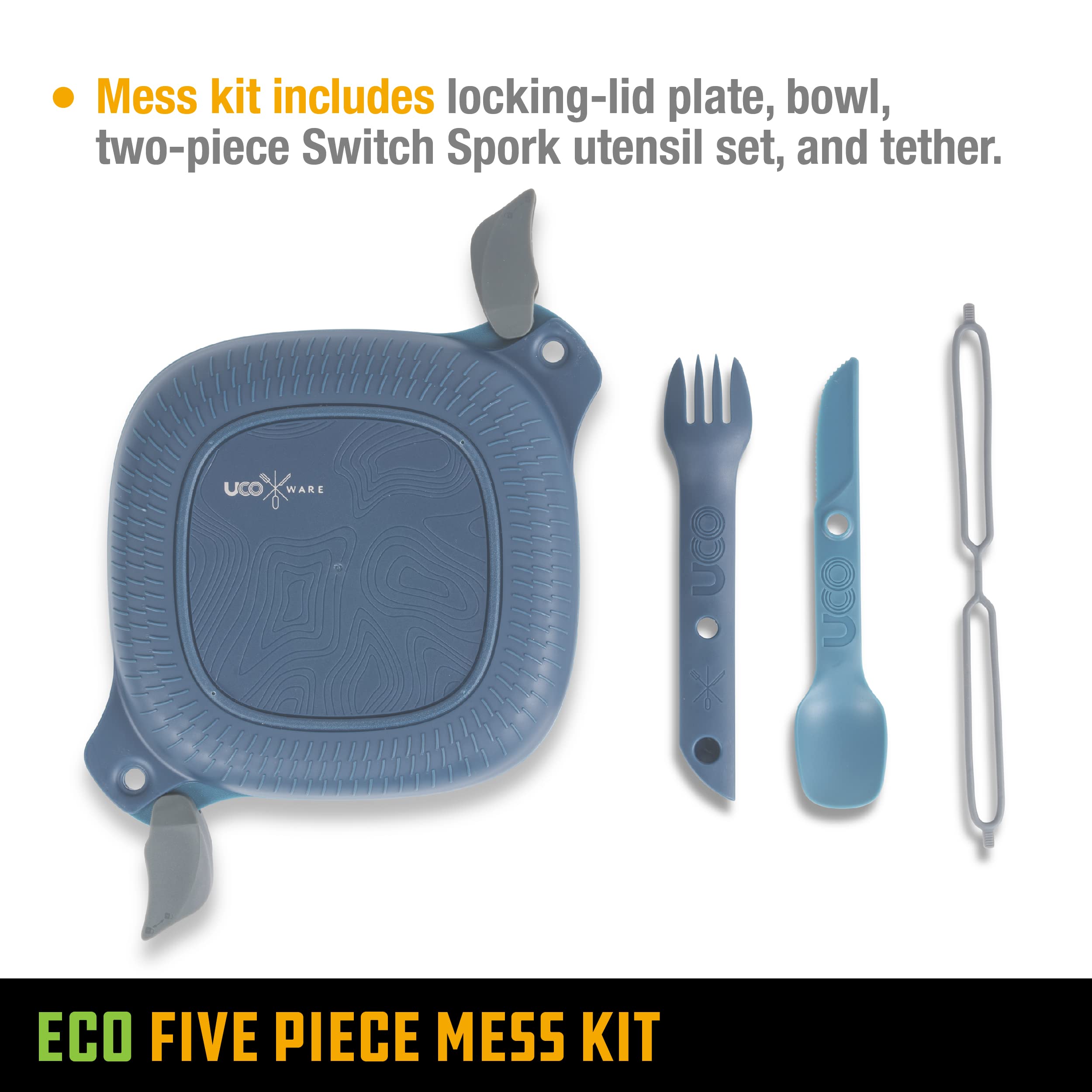 UCO rubberized bottom closeup showing non-slip grip for stable meals