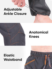 Ucraft ankle drawstring detail demonstrating secure cuff positioning benefit
