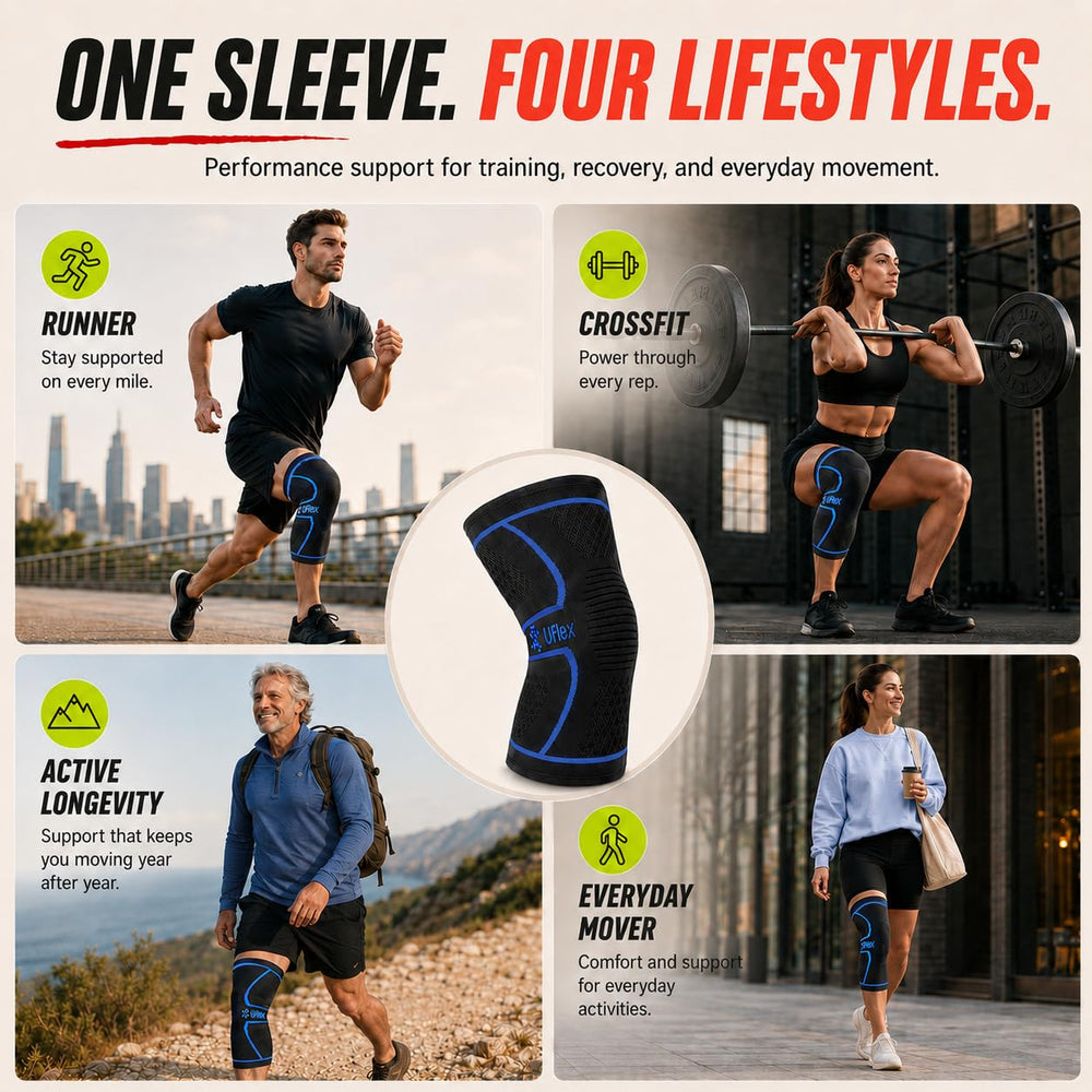 UFlex Athletics silicone anti-slip grip detail showing stability and no-slip benefit