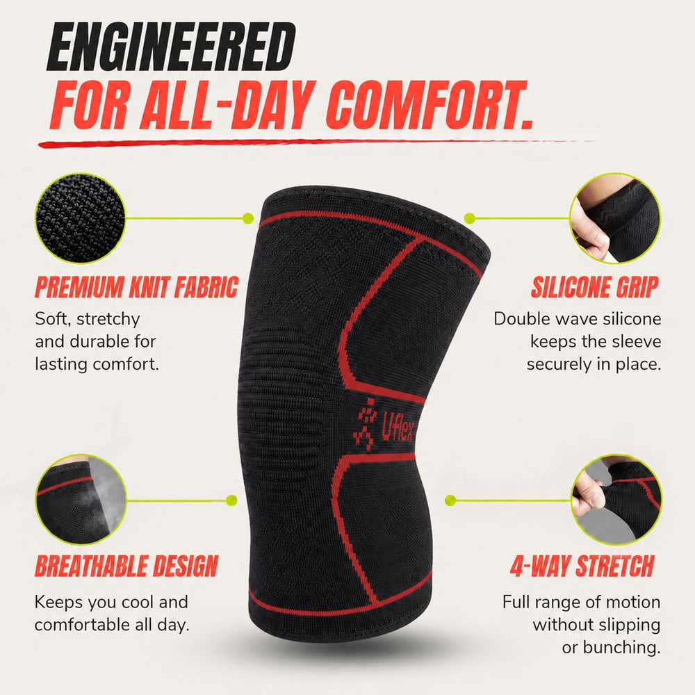 UFlex Athletics sleeve worn by a runner demonstrating stability and confidence