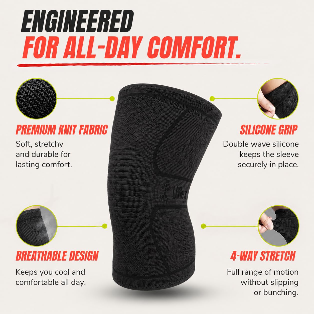 UFlex Athletics worn while running offering stability during activity