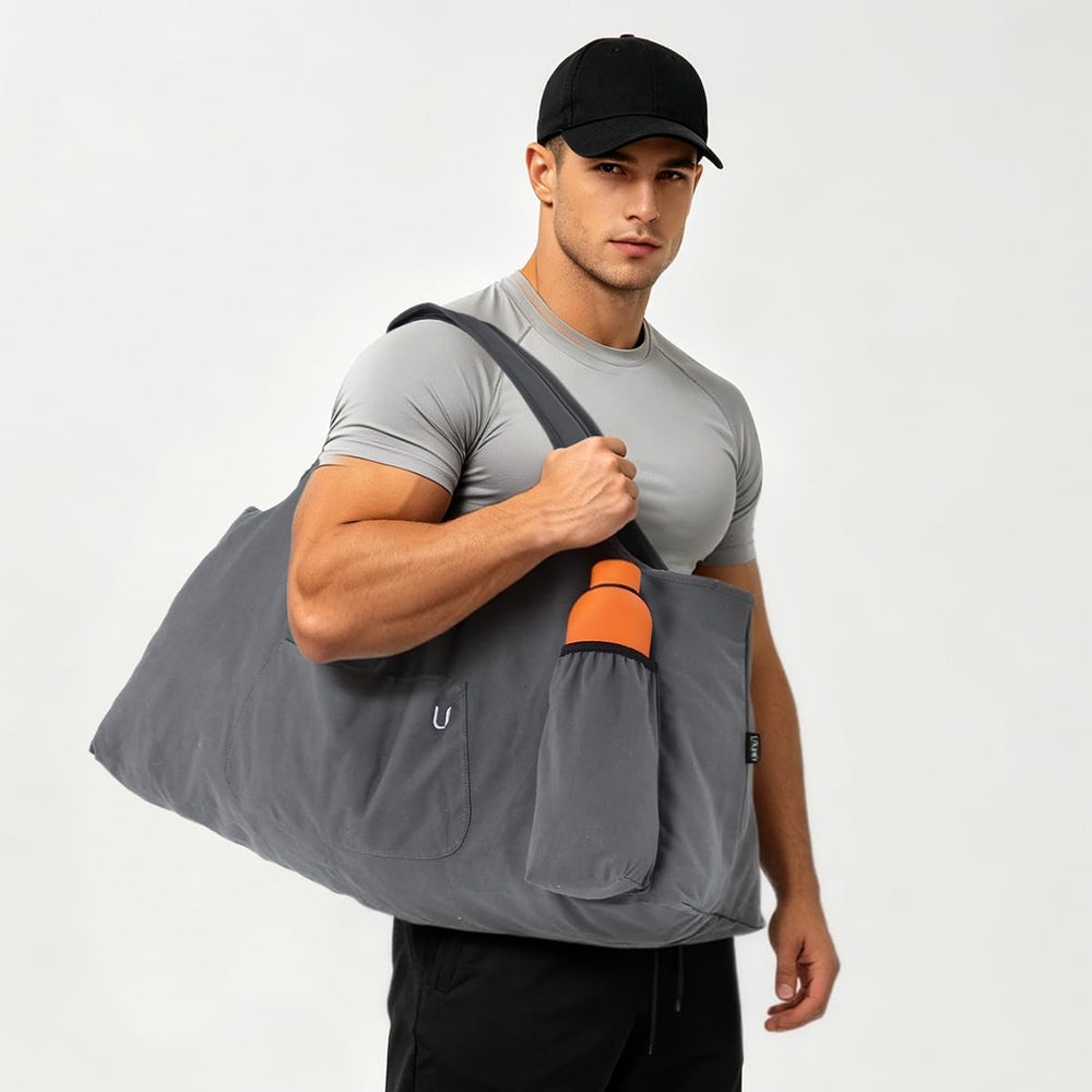 Uhawi in use with two mats and blocks showing multi-item carrying ability