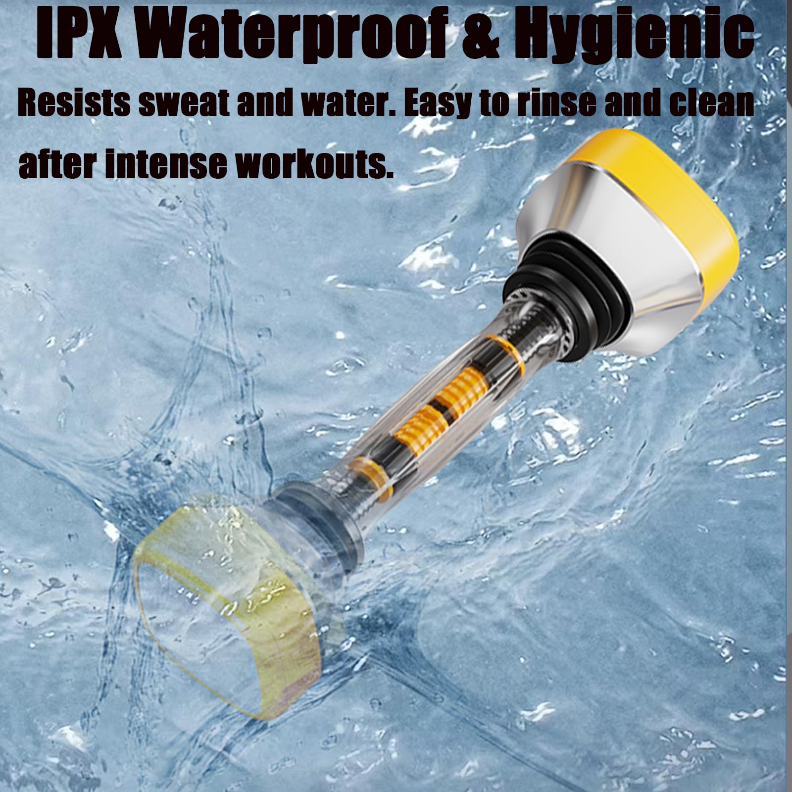 UiDDrout waterproof finish detail that makes cleaning after workouts easy