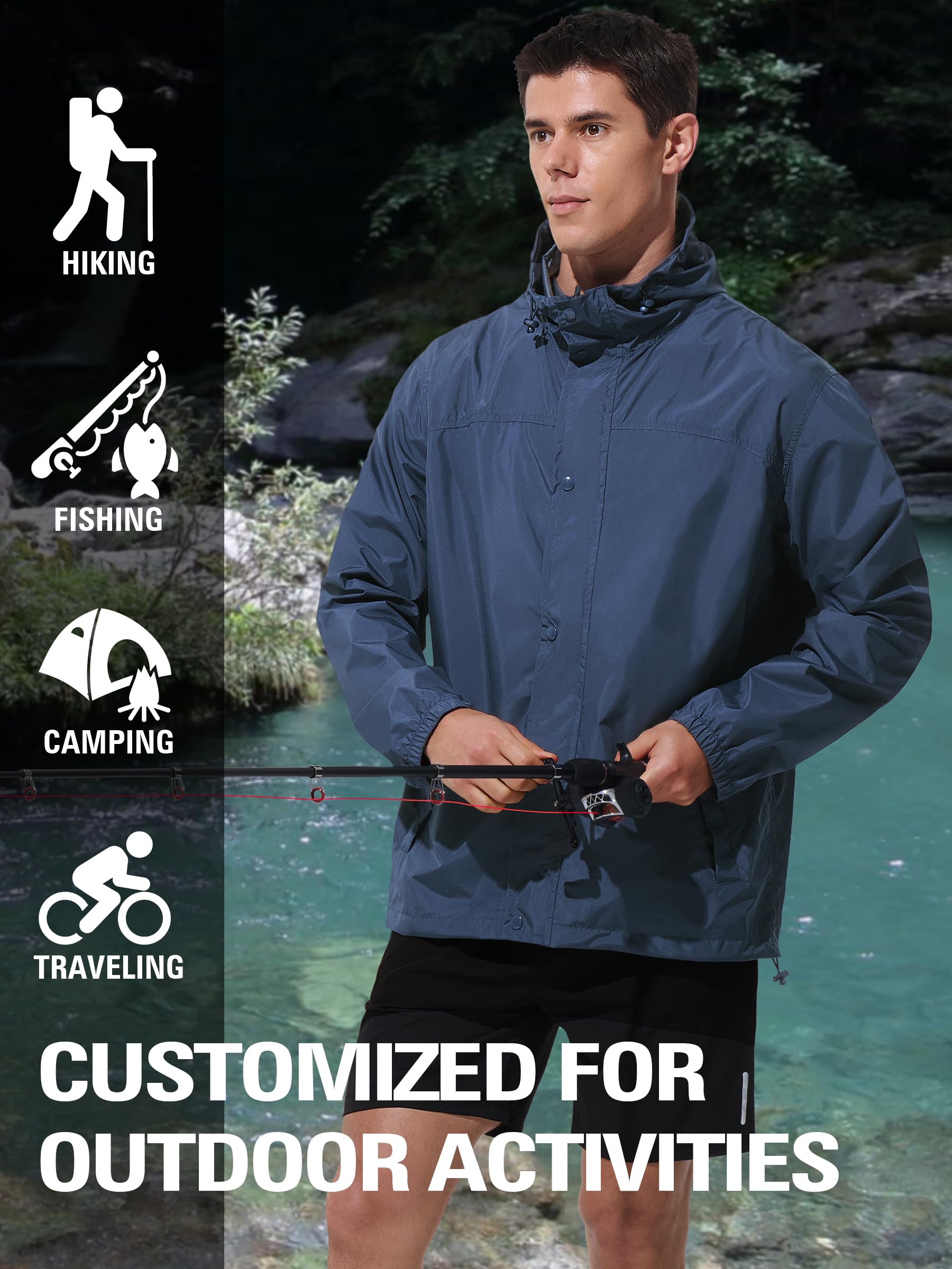 UIQUR size comparison flat lay helping choose the right relaxed athletic fit