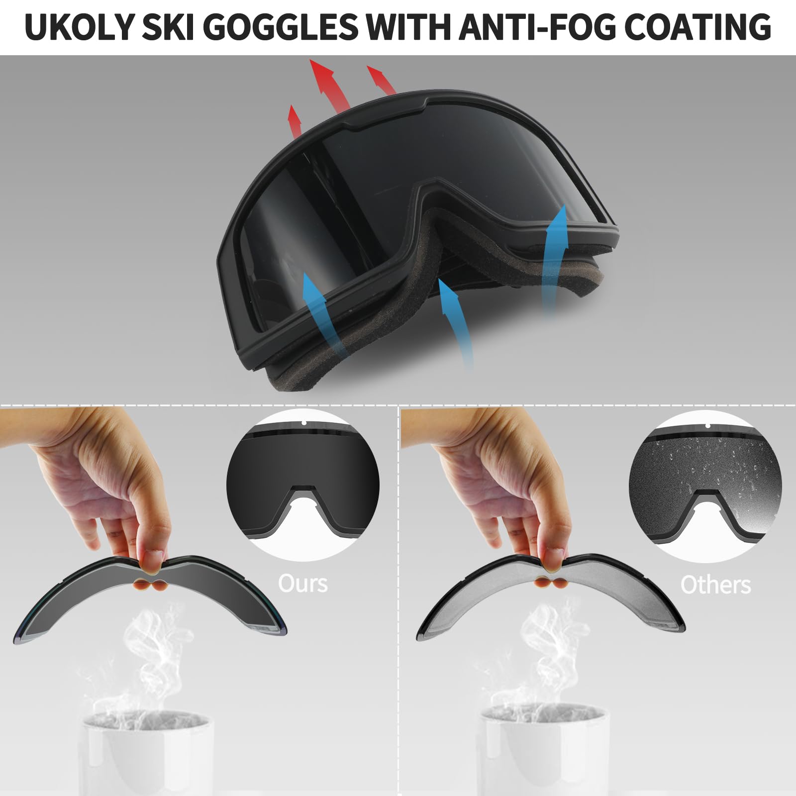 Ukoly OTG demonstration with glasses underneath for eyewear compatibility