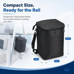 ULITECO portable trash can with lid closed keeping contents secure and odor controlled