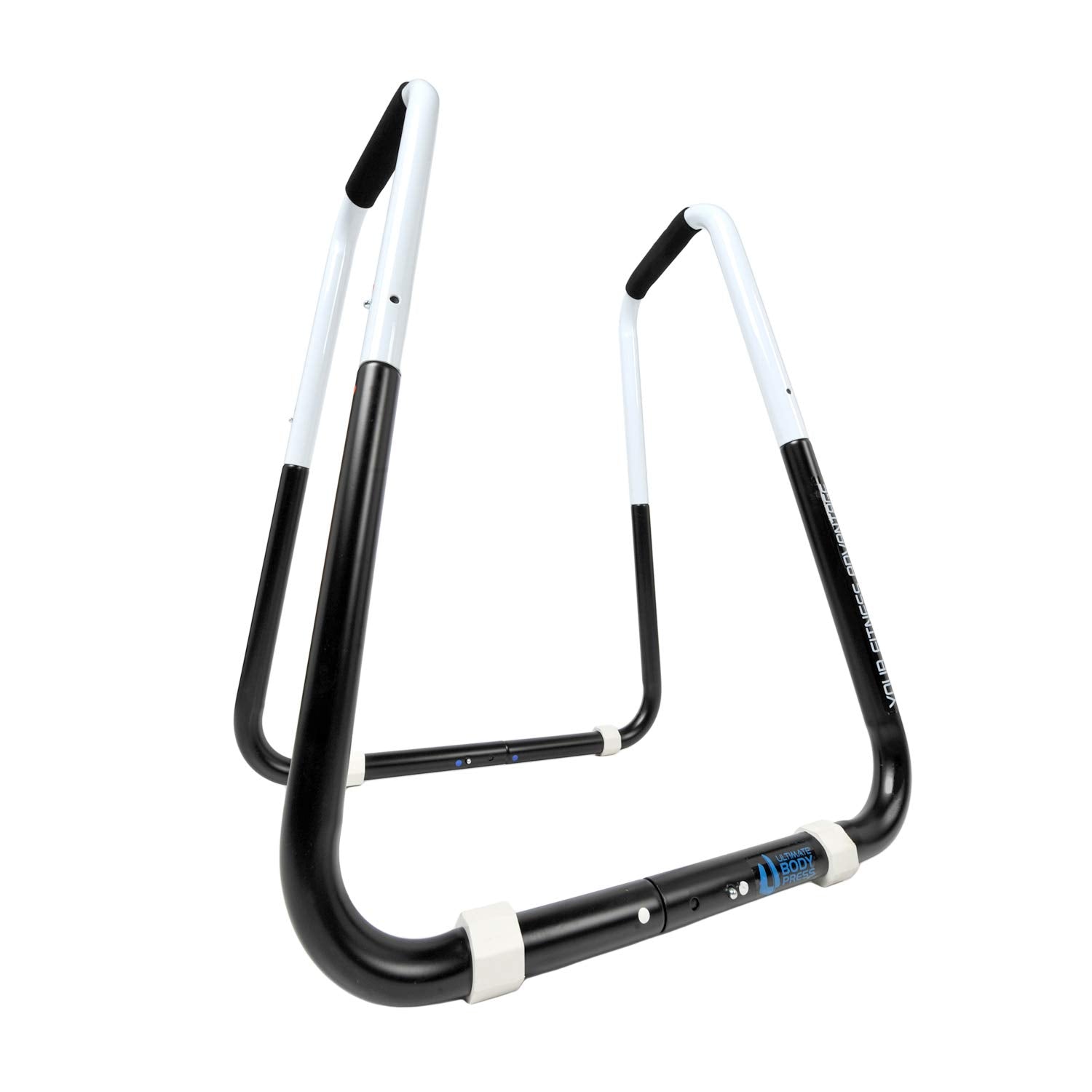 Ultimate Body Press full front view showing stable frame and compact footprint benefit portability