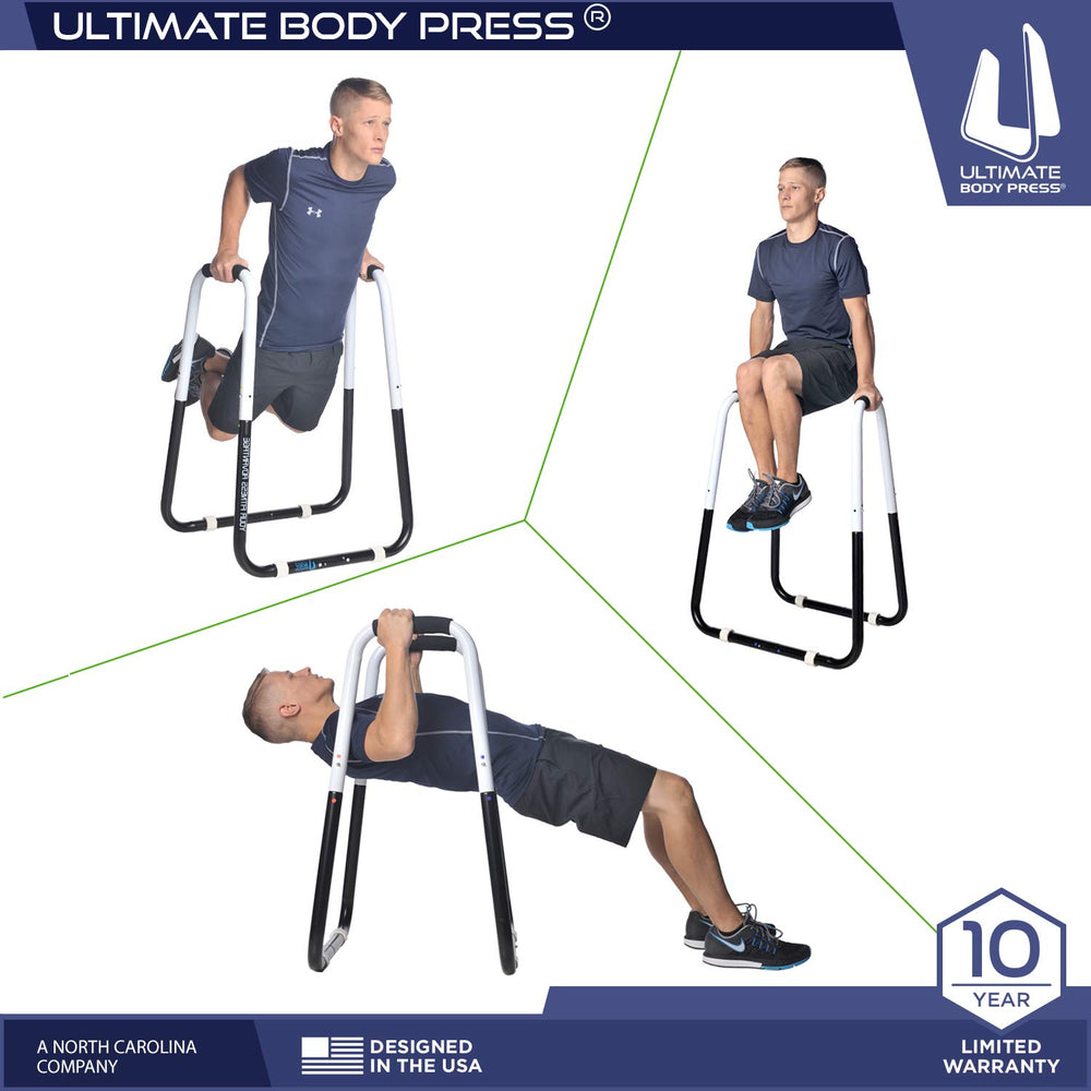 Ultimate Body Press folded in closet demonstrating easy storage and space-saving benefit