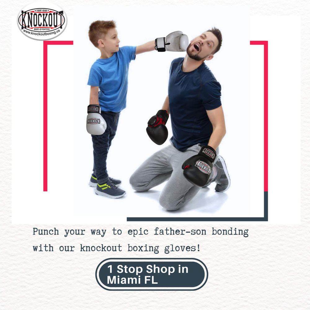 Ultimate Knockout child wearing gloves during drill demonstrating comfortable fit