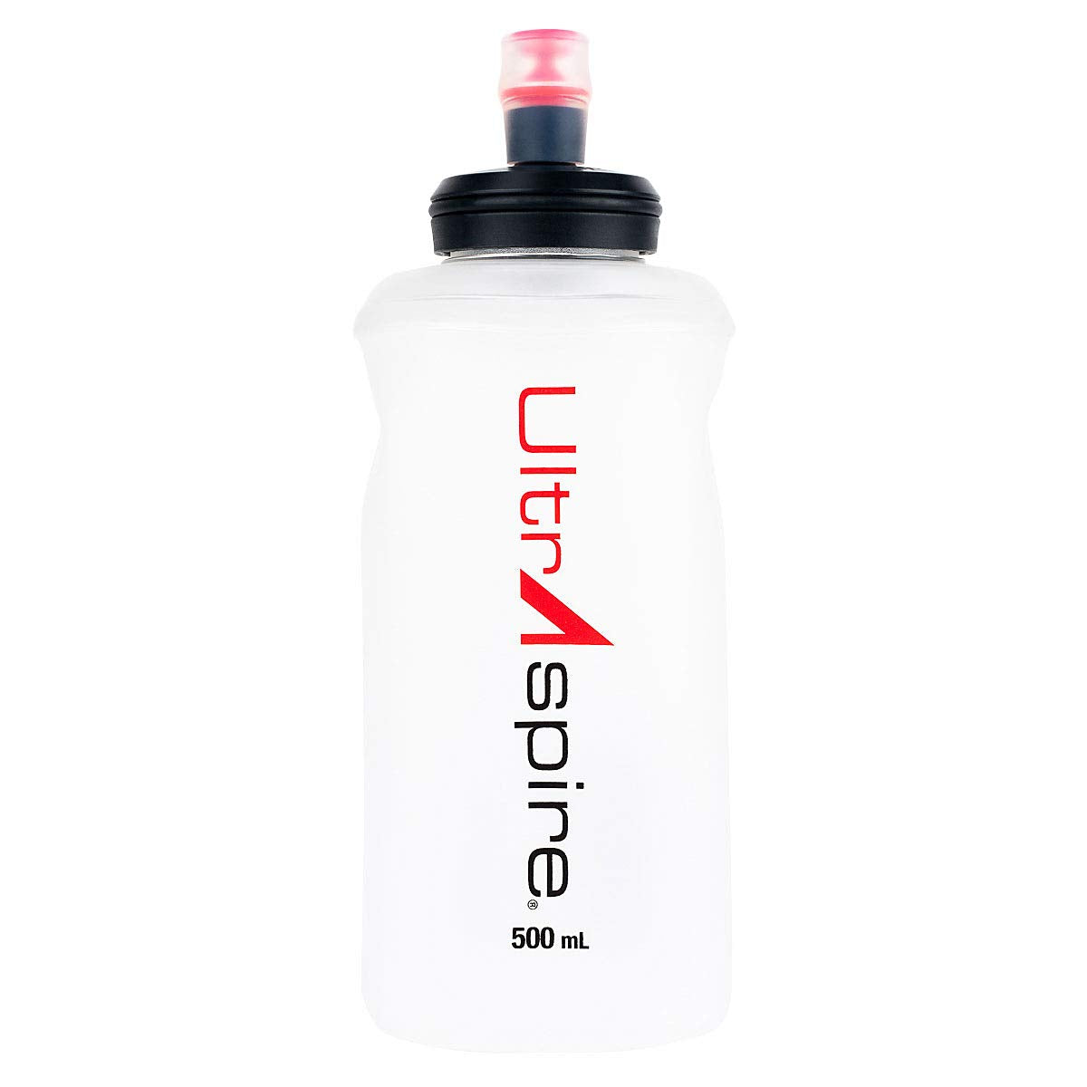 Ultraspire softflask front view showing compact shape and easy filling benefit