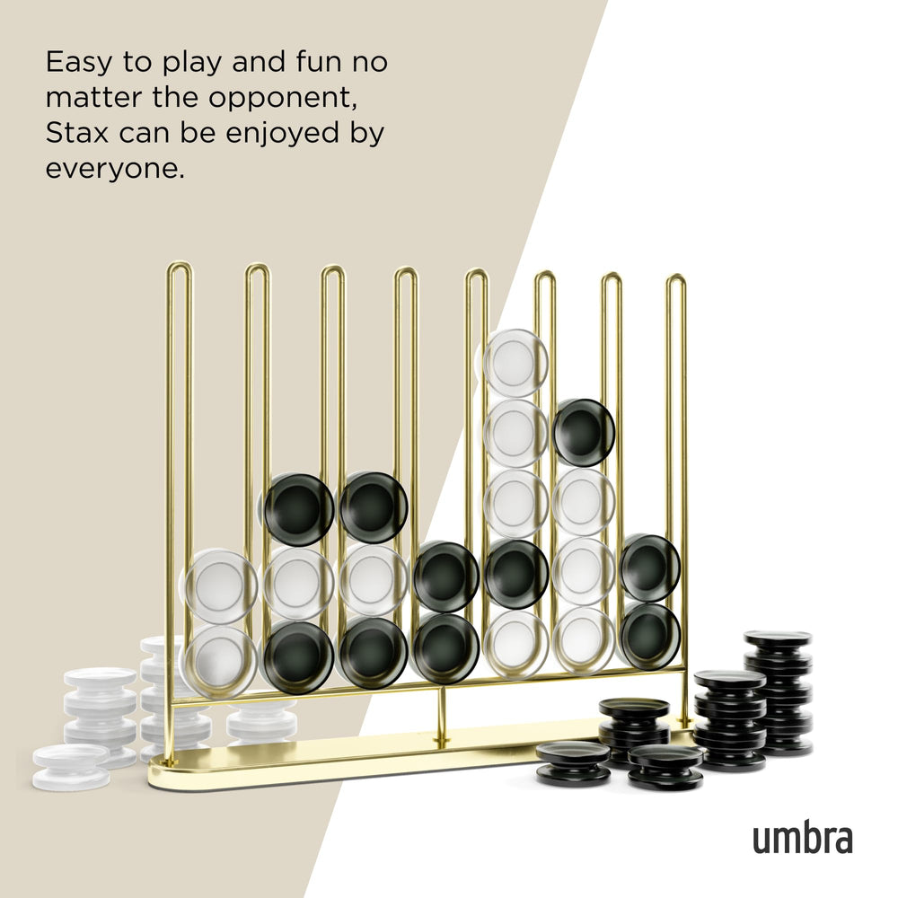 Umbra detailed shot of metal wire stopper keeping playing pieces secure