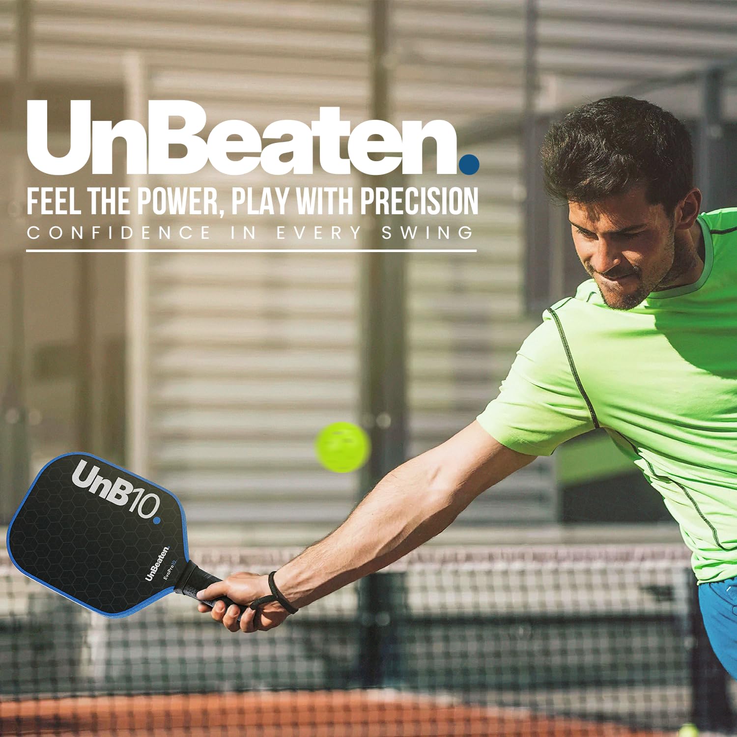 UNB10 paddle edge closeup showing edgeless design and perimeter foam stability