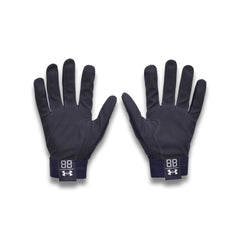 Under Armour glove palm close-up highlighting synthetic grip and durable texture