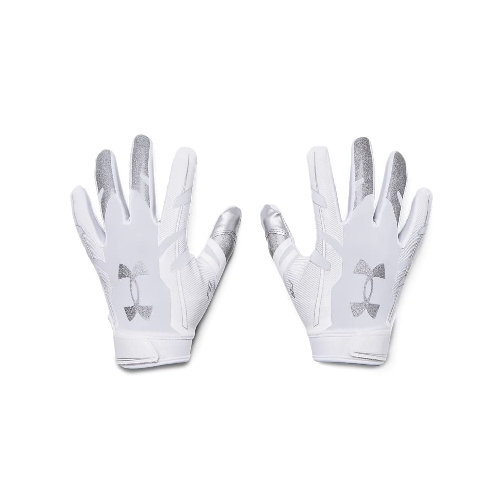 Under Armour F8 gloves front palm view showing gluegrip for secure catches