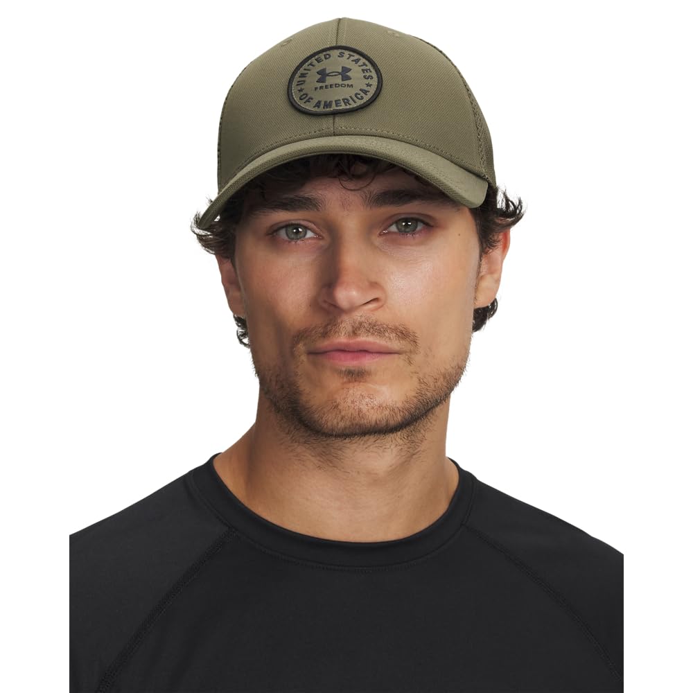 Under Armour hat worn outdoors showing sun protection and adjustable snapback fit