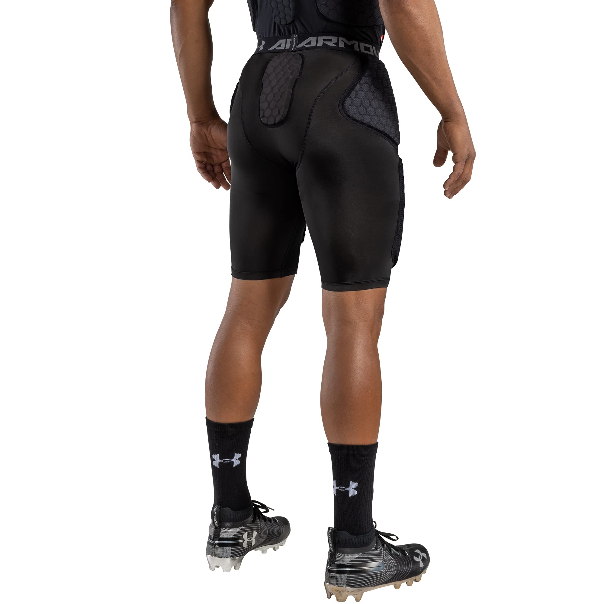 Under Armour close-up of McDavid HEX pad illustrating impact protection