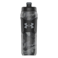 Under Armour Playmaker nozzle closeup highlighting bite-and-pull quick-shot convenience