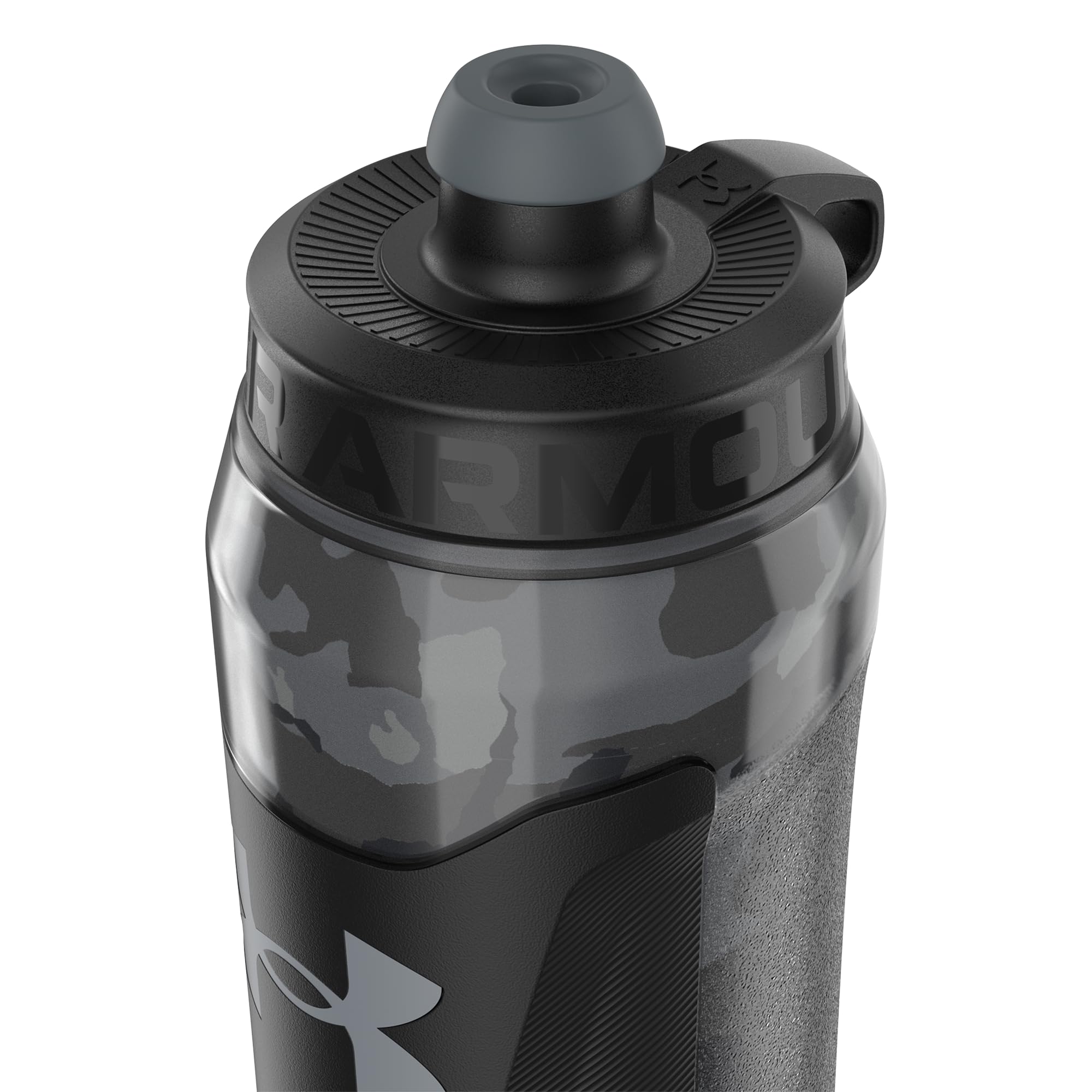 Under Armour Playmaker held in hand to show 28oz scale and portability advantage