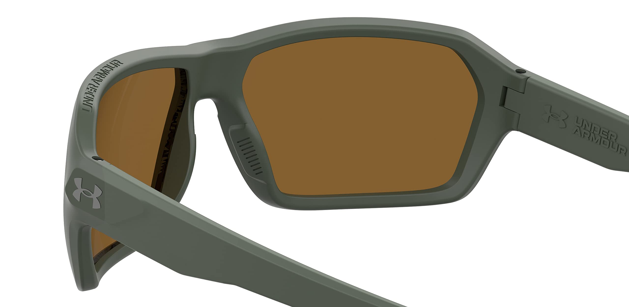 Under Armour frame top showing wordmark for authentic brand styling benefit