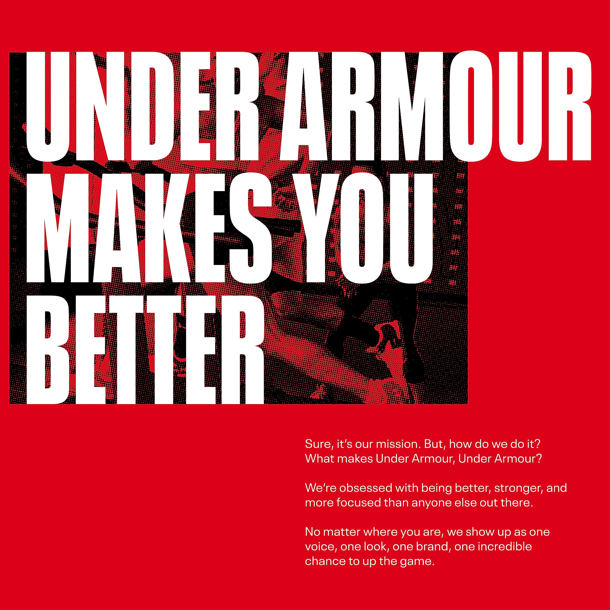 Under Armour Strive 3 label and materials detail displaying HeatGear lining and durability