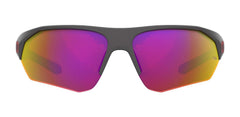 Under Armour temple and auto-lock hinge close detail showing secure fit benefit stability