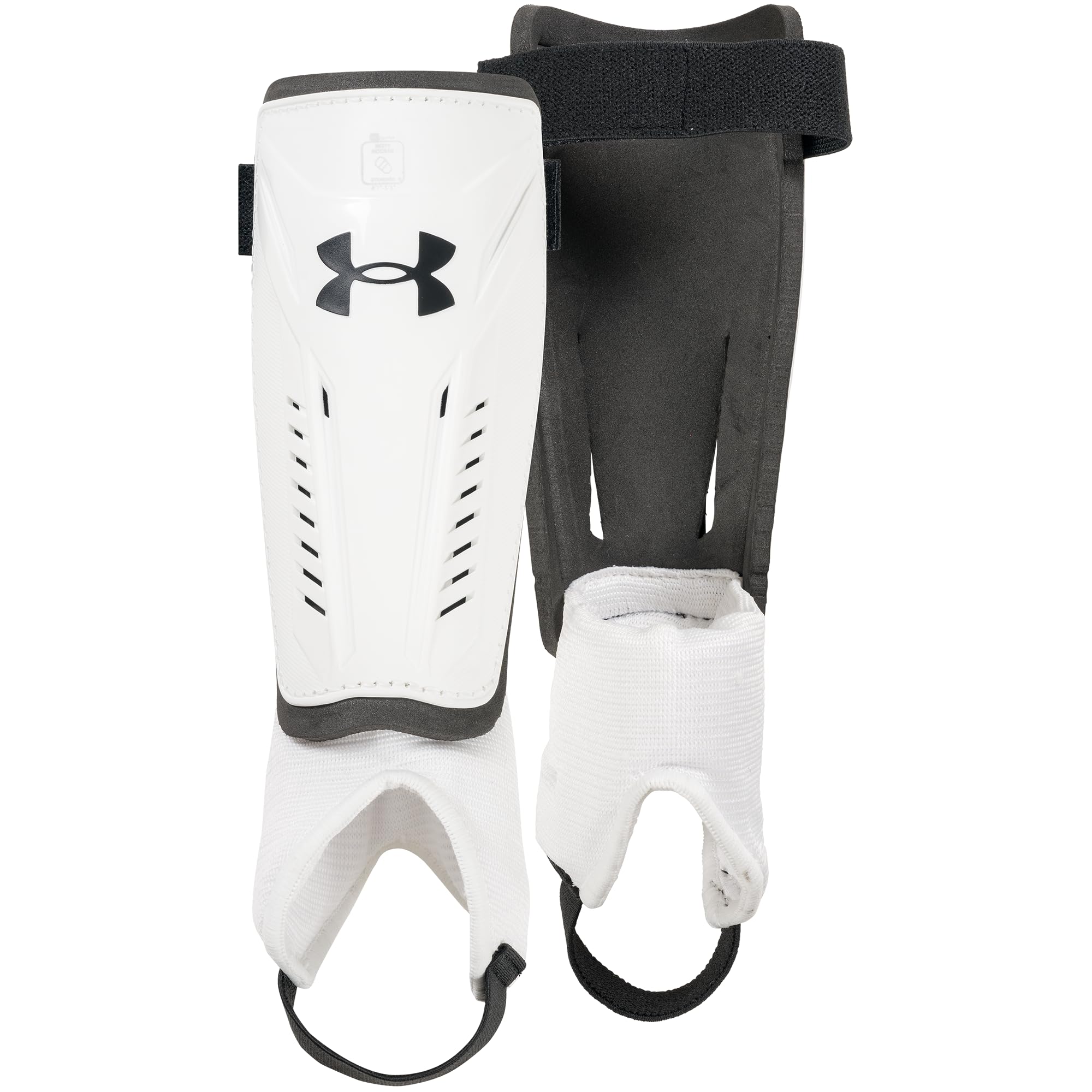 Under Armour UA Challenge shin guard front view showing hard-shell protection benefit
