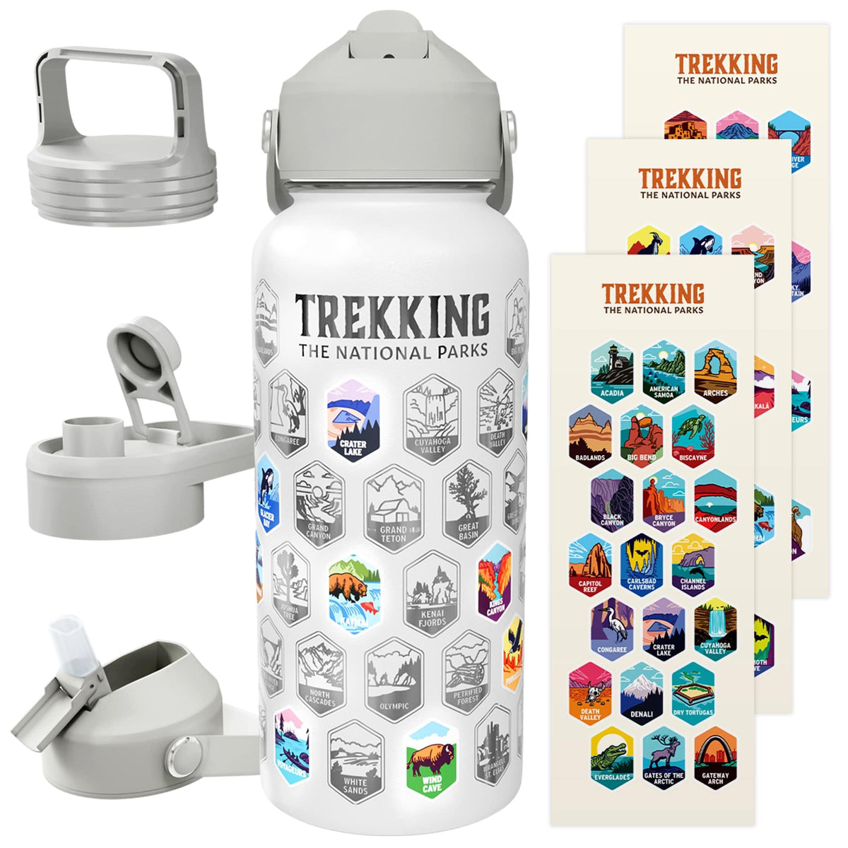 Underdog Games front view bottle showing white finish and label, durable hydration