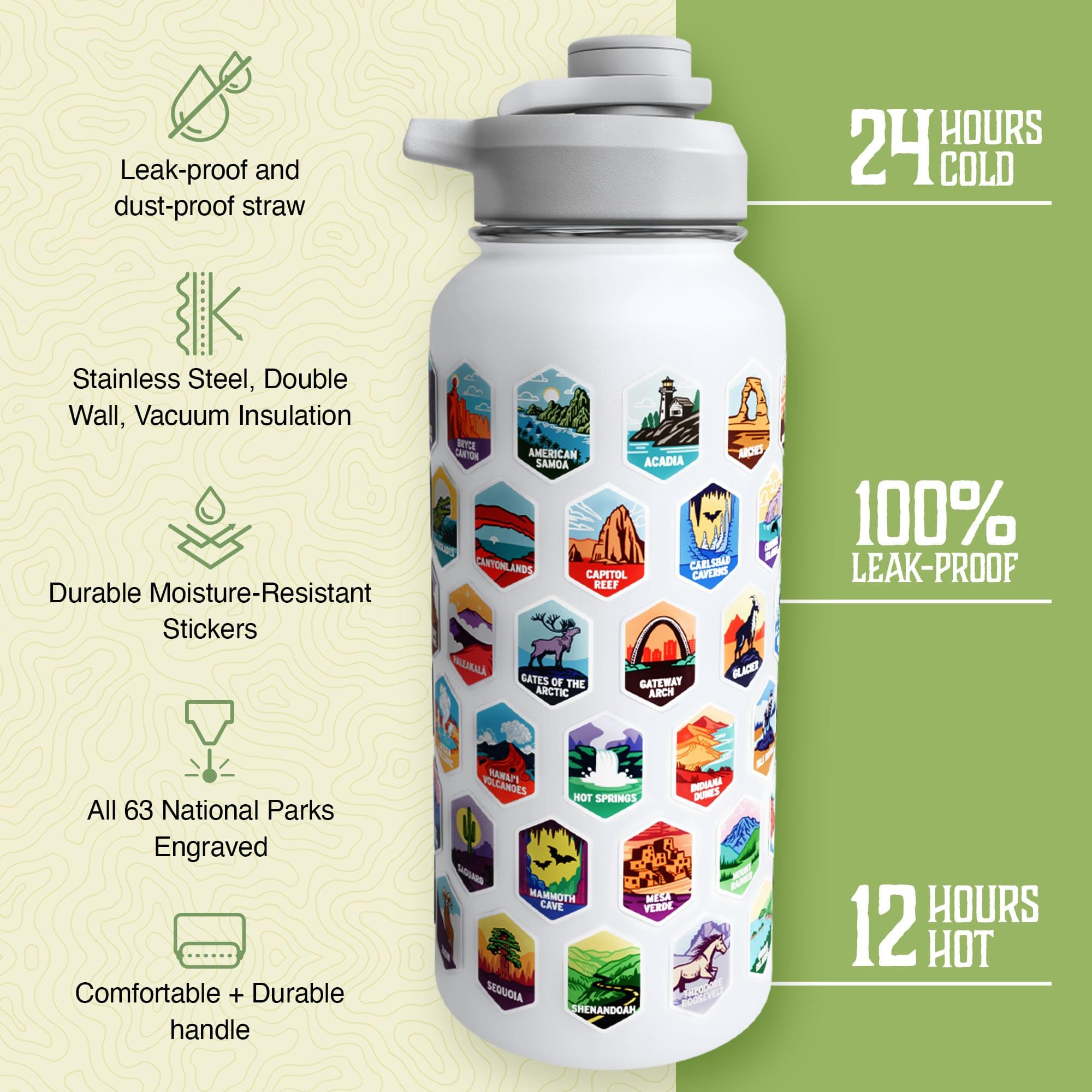 Underdog Games bottle in a hiker’s hand on trail illustrating outdoor convenience