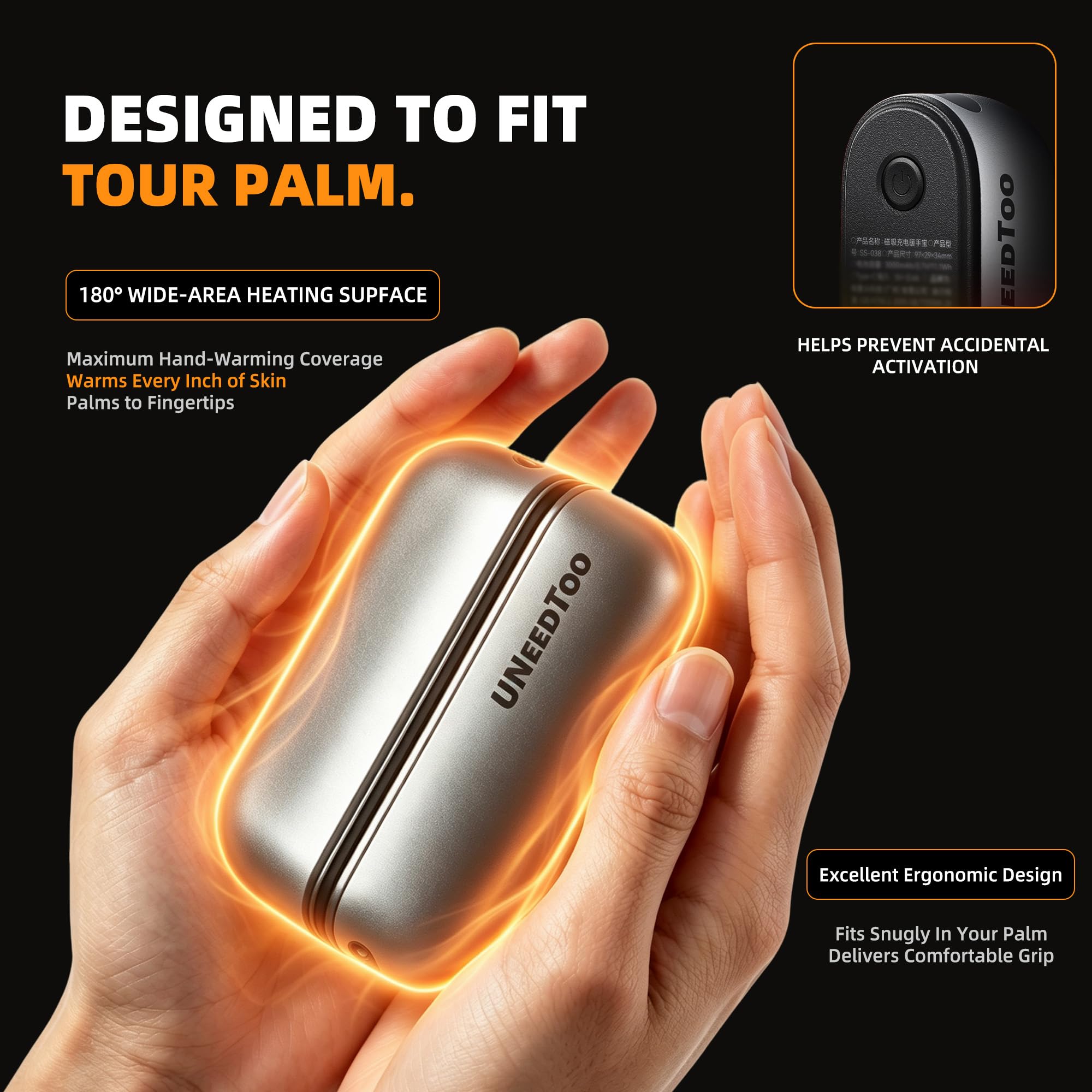 UNEEDTOO magnetic pair snapped together for compact storage and portability