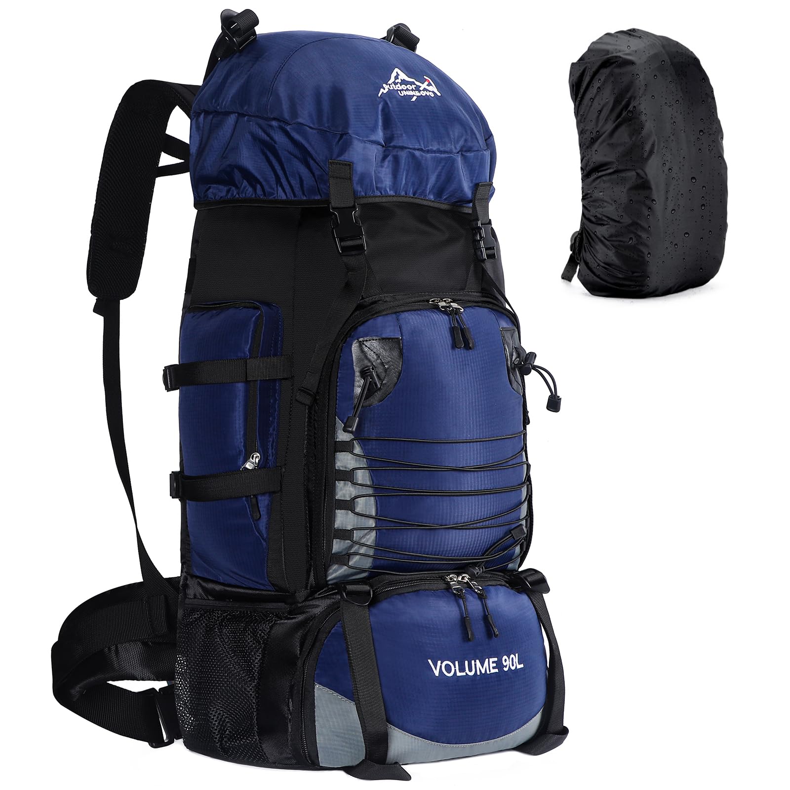 Unineovo front view showing full pack and balanced load for longer trips