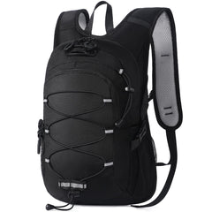 Unineovo front view of 12L kids hiking backpack showing pockets and zipper, durable organization benefit