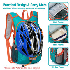 Unineovo front zip pocket open with snacks to show organized storage and easy reach