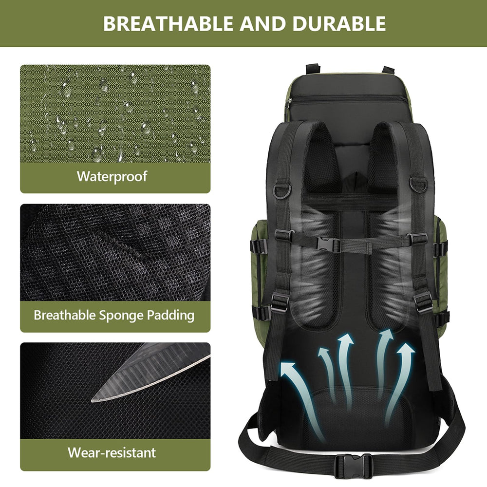 Unineovo open shoe compartment with boots inside, keeps items separated