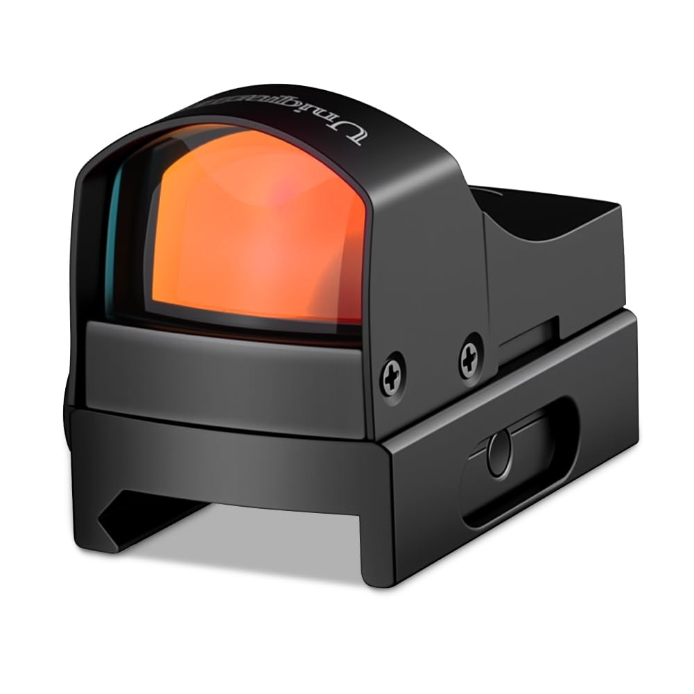 UniqueFire front view of compact red dot showing clear aiming point benefit