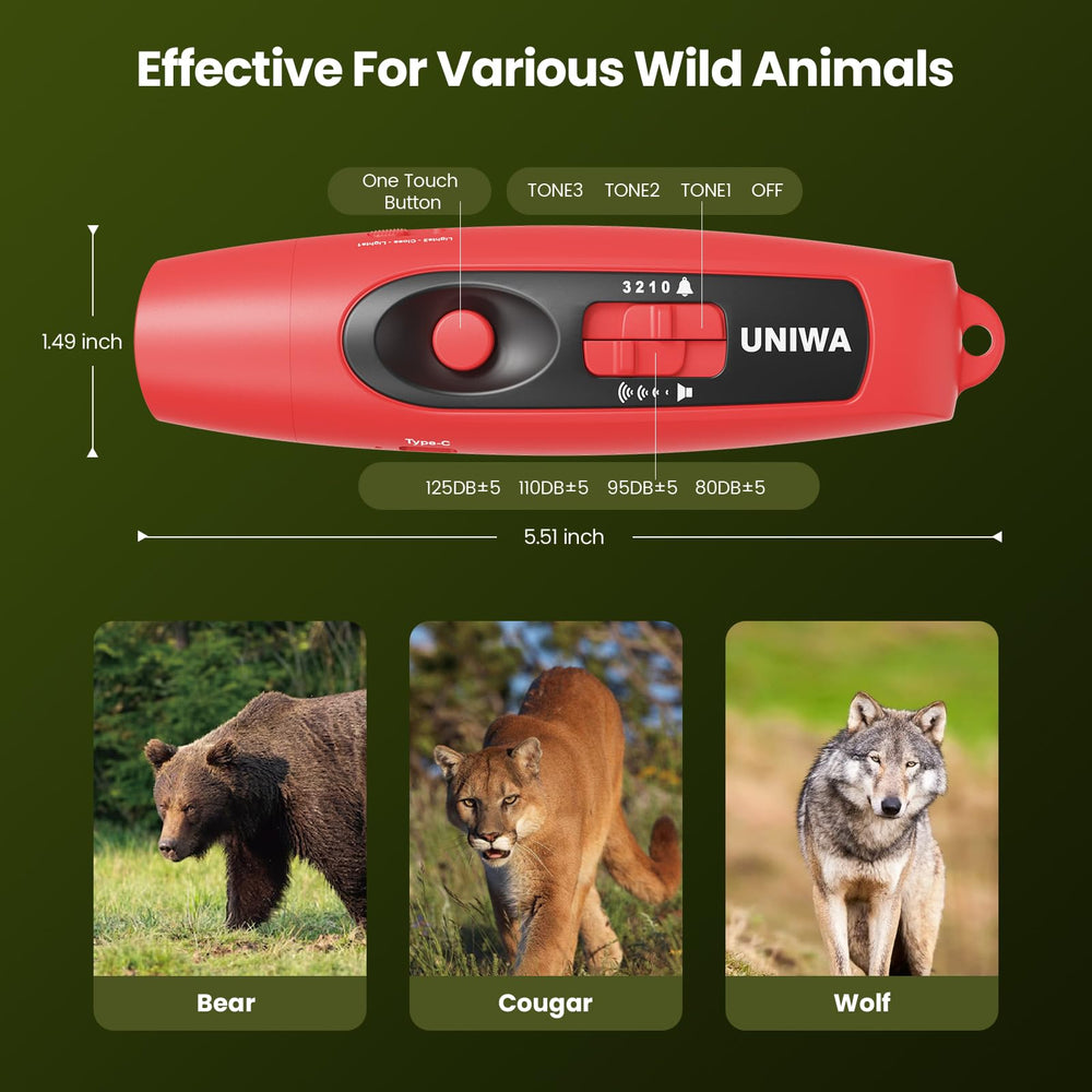 UNIWA retractable clip and lanyard attached to pack for instant access