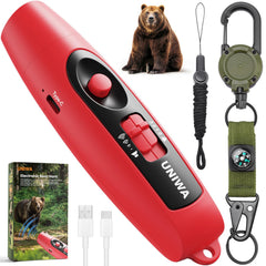 UNIWA front profile showing red horn and quick-access clip for safety