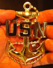 Unknown brand front view of anchor showing clear E-7 silhouette and ceremonial appeal