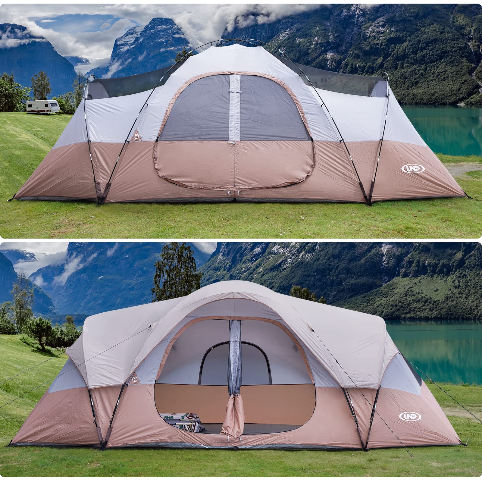 unp campsite lifestyle scene showing family use and convenience benefit
