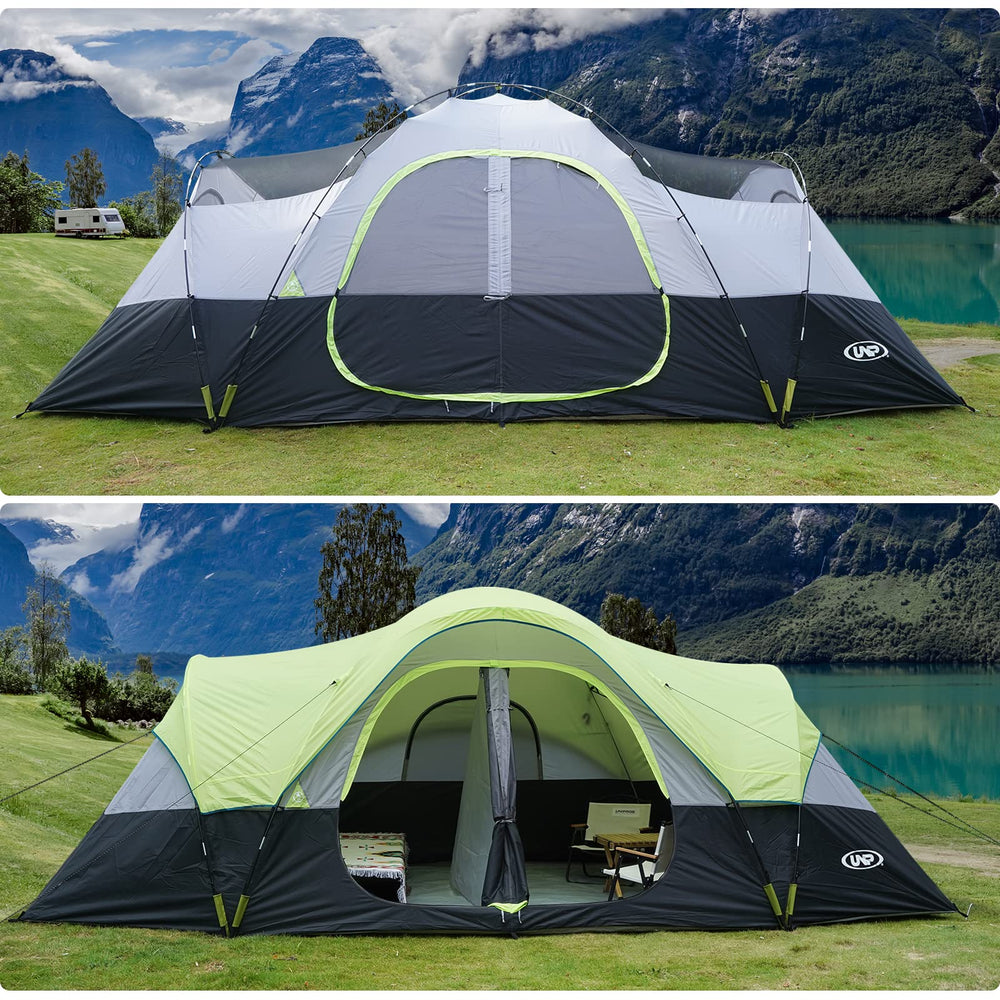unp family campsite lifestyle scene demonstrating roomy group comfort