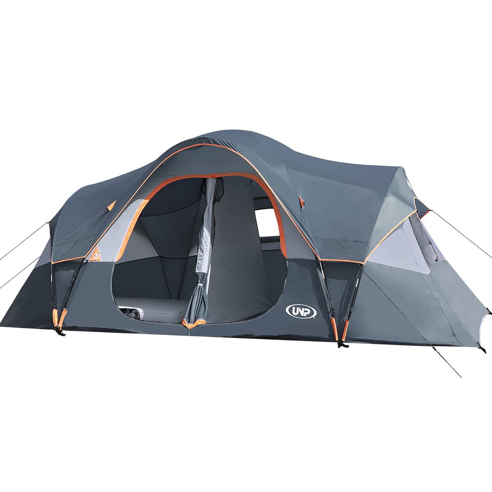 unp front exterior tent showing spacious entrance and benefit of easy access
