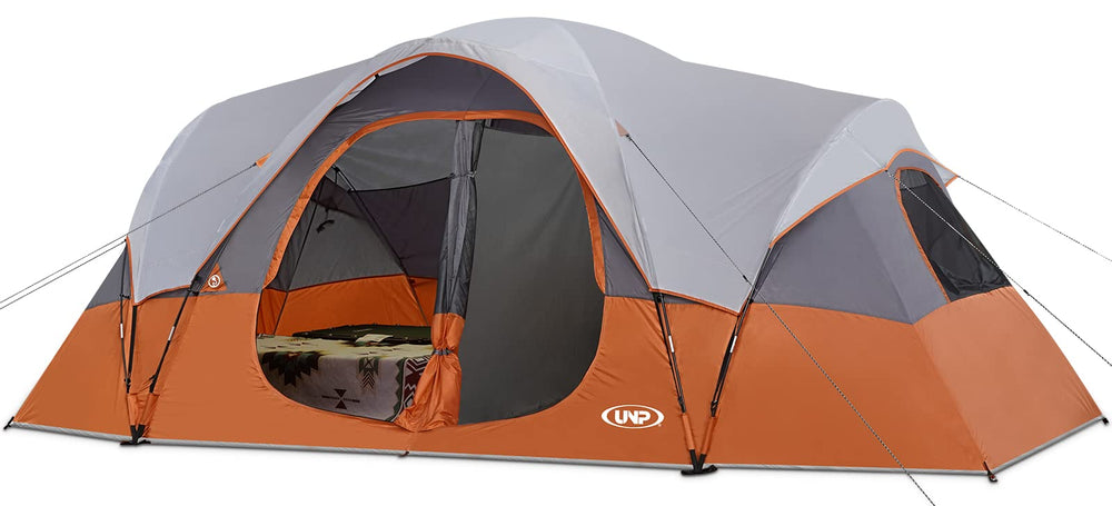 unp front view assembled showing roomy family shelter and easy access