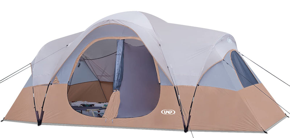 unp front view assembled showing roomy entrance and shelter benefit