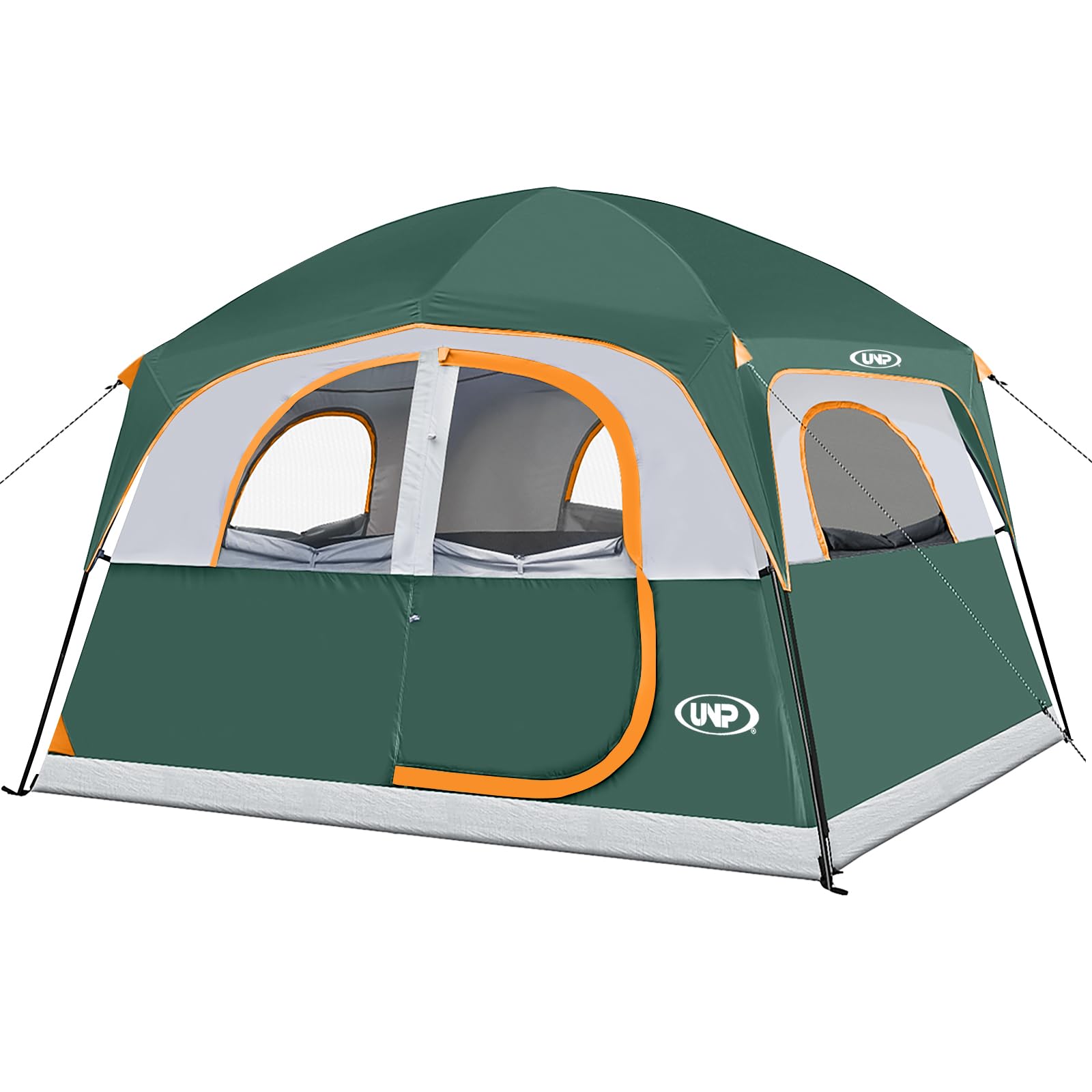 unp front view showing full tent setup and family-friendly space