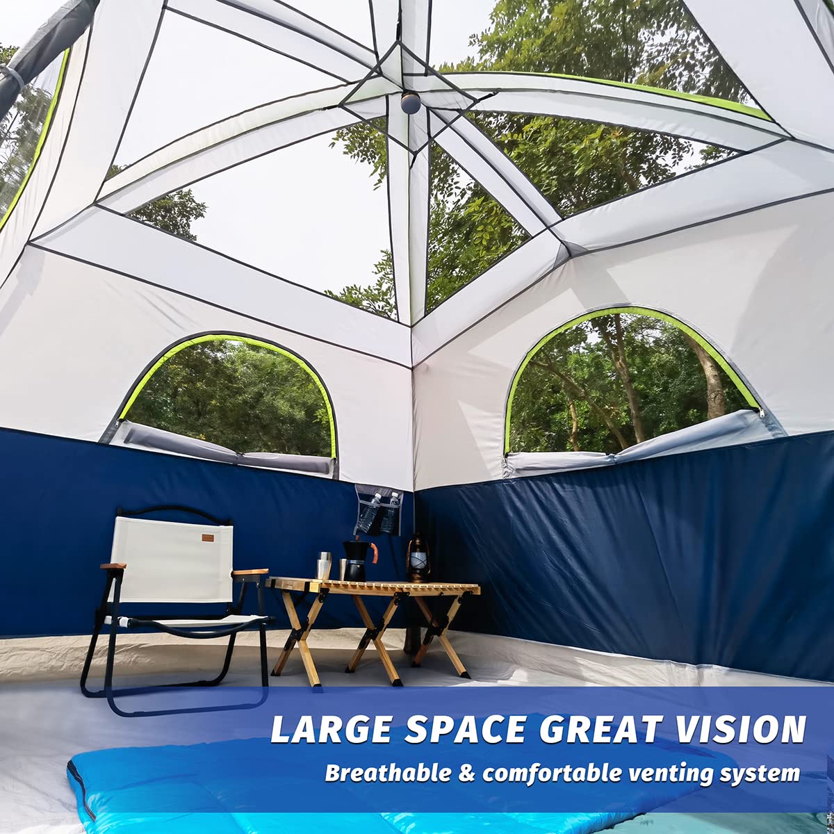 UNP mesh windows and ceiling vent for airflow and condensation reduction
