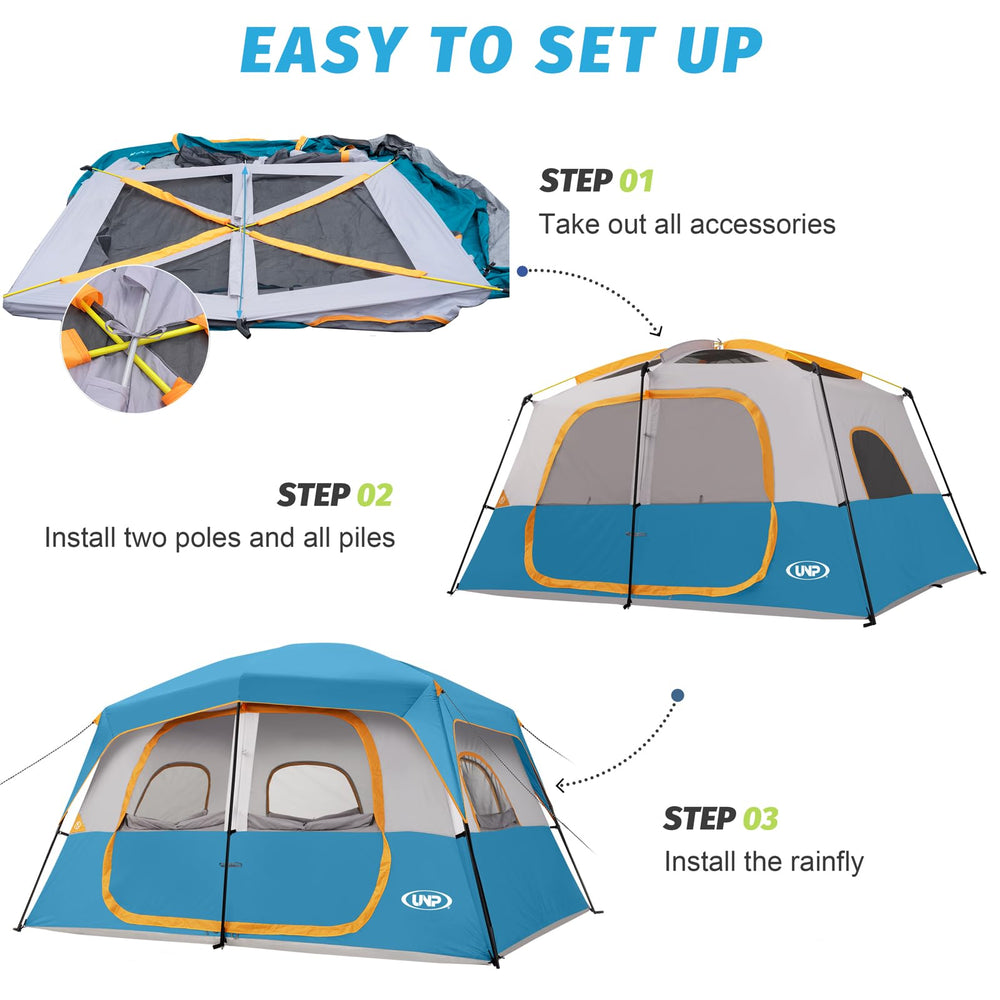 unp tent packed in carry bag for easy transport and storage benefit