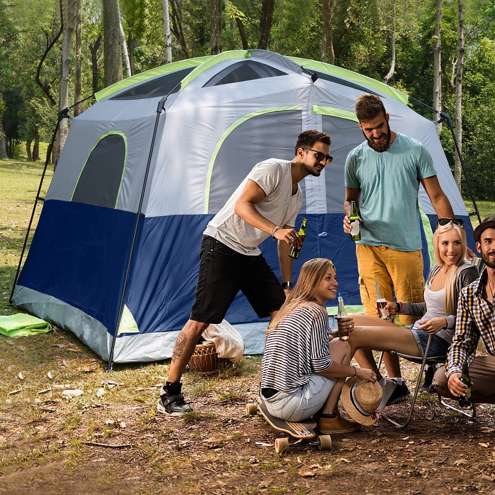 UNP packed tent in carry bag for easy transport and compact storage