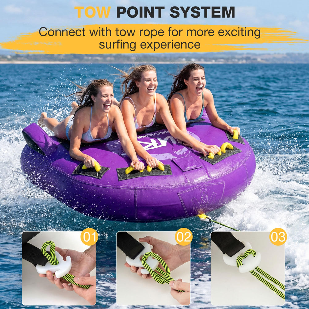 UPHYB tow rope attachment point showing reinforced connection safety